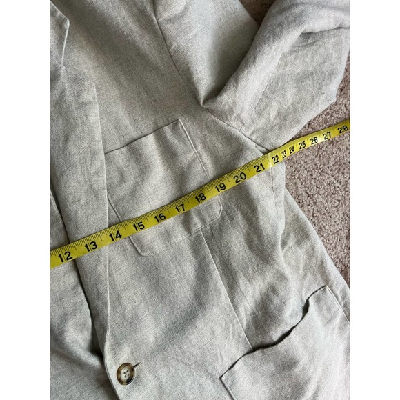Men’s Tan Linen Eddie Bauer Suit Blazer 42 - Picture 6 of 8